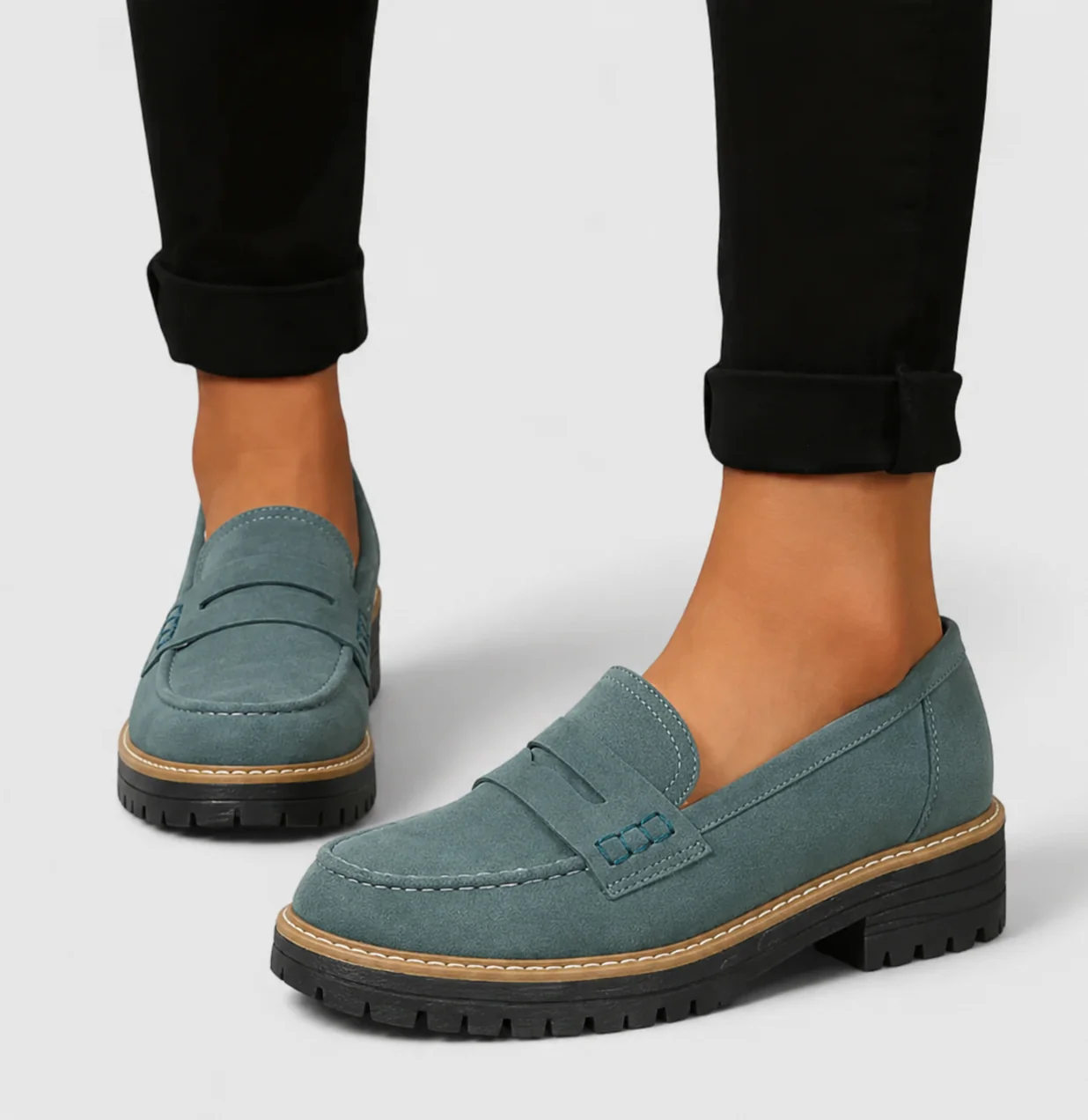 Orthopedic Loafers with Cushioned Footbed
