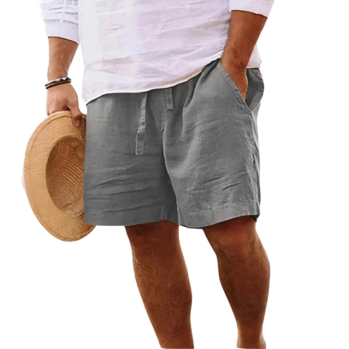 Men's Cotton Linen Summer Shorts
