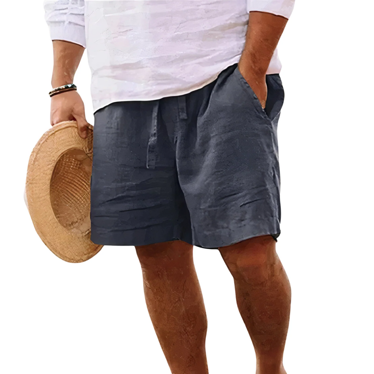 Men's Cotton Linen Summer Shorts