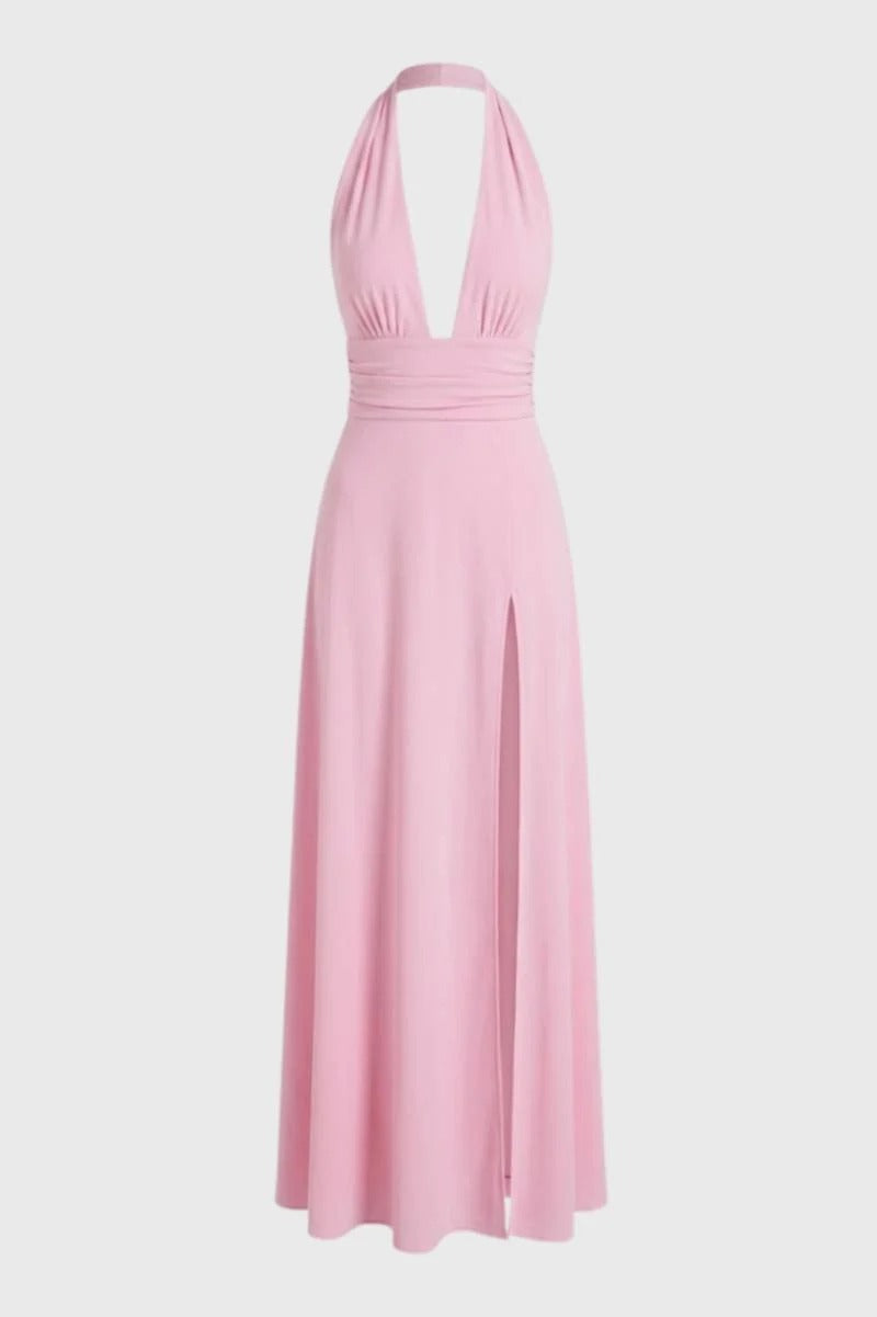 Beverly Halter Maxi Dress