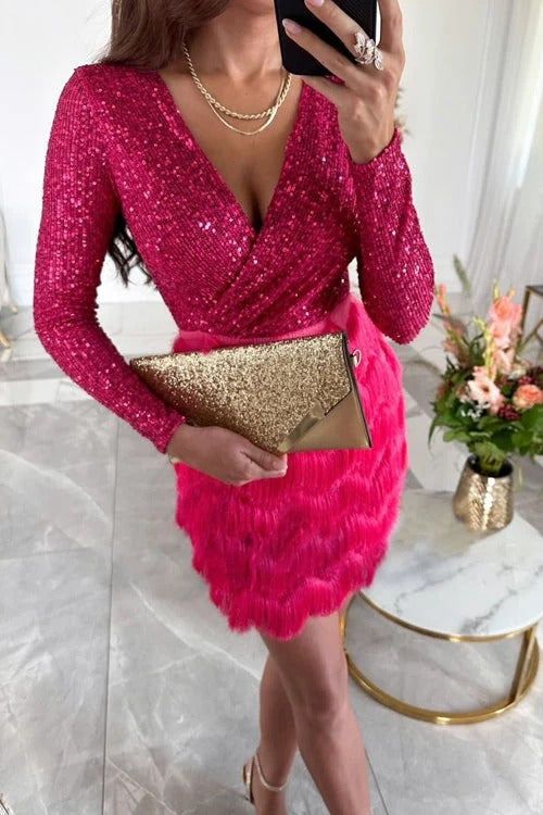 Luna Sequined Mini Dress
