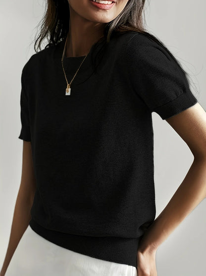 Women's Short Sleeve Knit Top