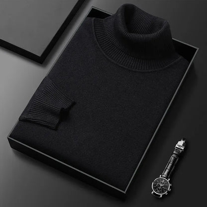 Men's Elegant High-Neck Sweater