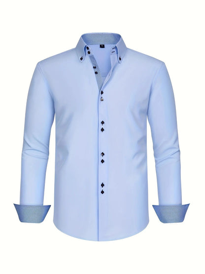 Men's Elegant Shirt with Contrast Details
