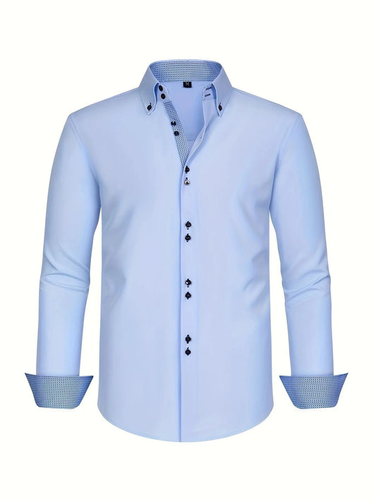 Men's Elegant Shirt with Contrast Details