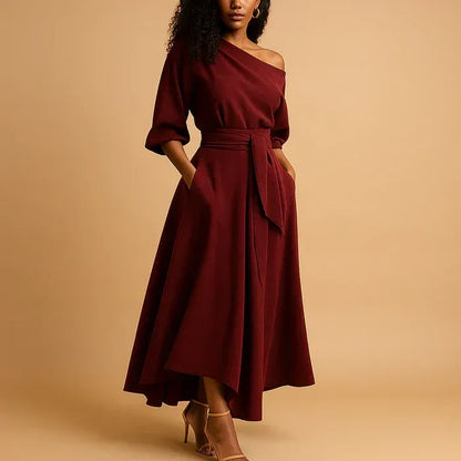 Margaret Off-Shoulder Maxi Dress