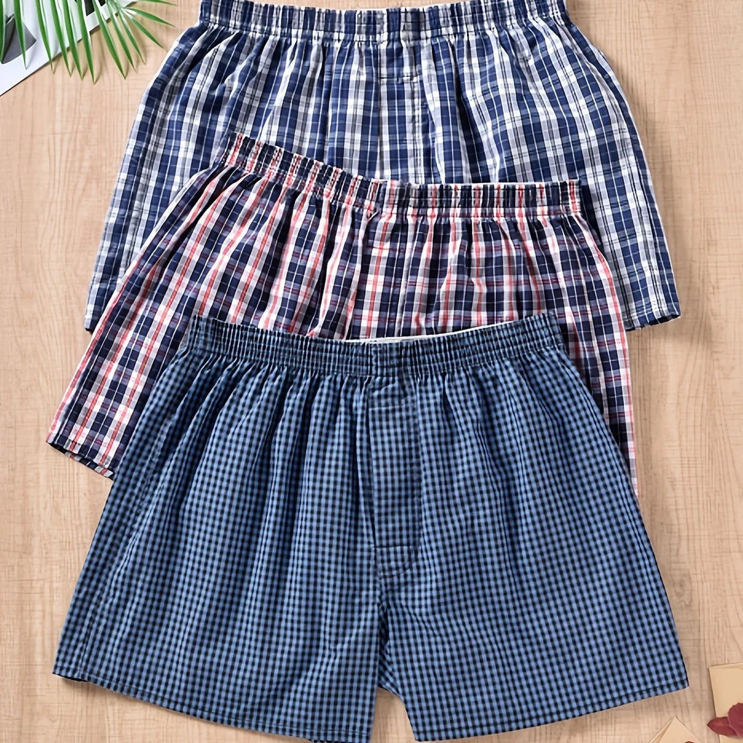 Men's Plant Print Boxers (Pack of 3)