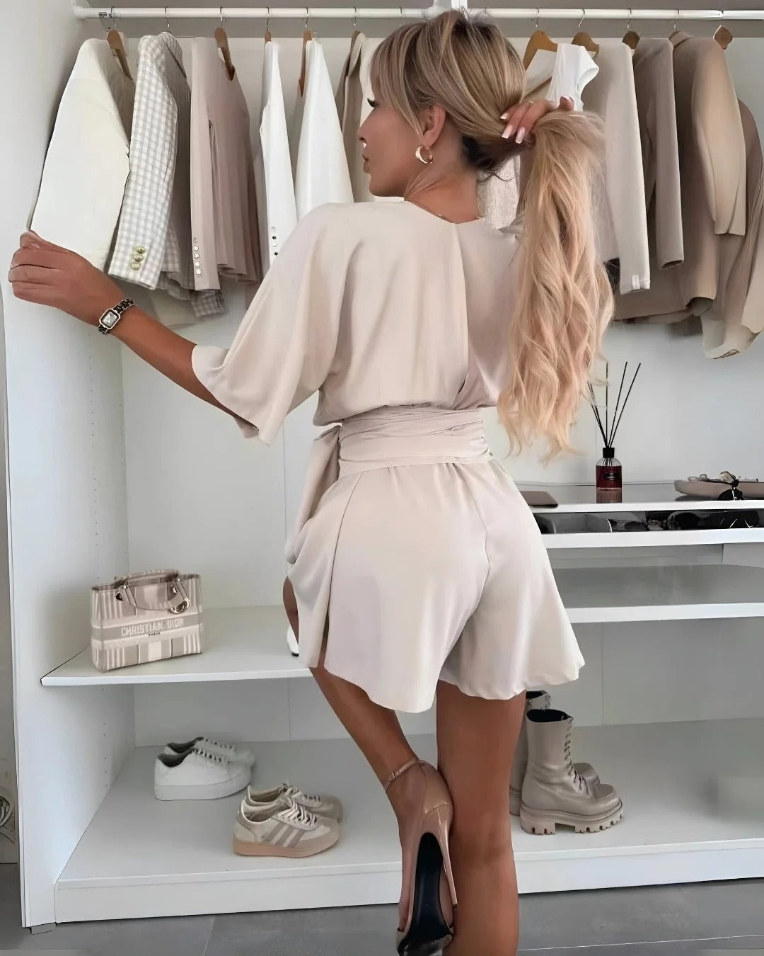 Elegant Tailored Slim Fit Jumpsuit