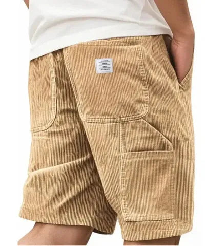Men's Straight Cut Cargo Corduroy Shorts