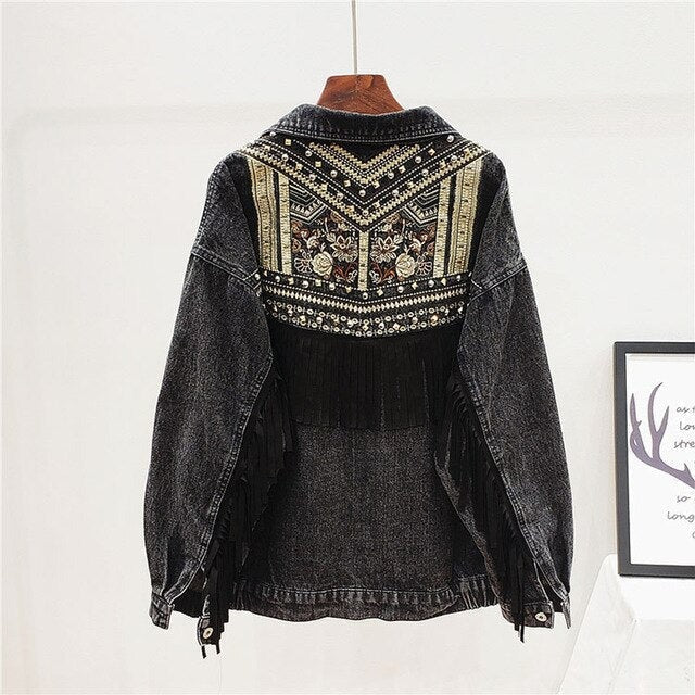 Zoe Embroidered Denim Jacket