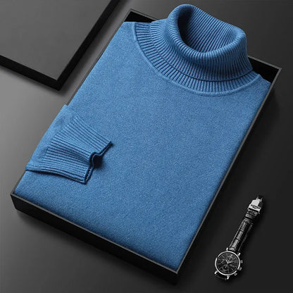 Men's Elegant High-Neck Sweater