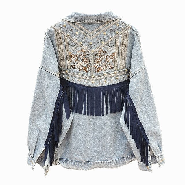 Zoe Embroidered Denim Jacket