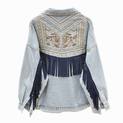 Zoe Embroidered Denim Jacket