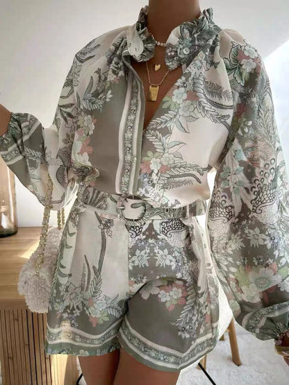 Taylor Floral Blouse Set