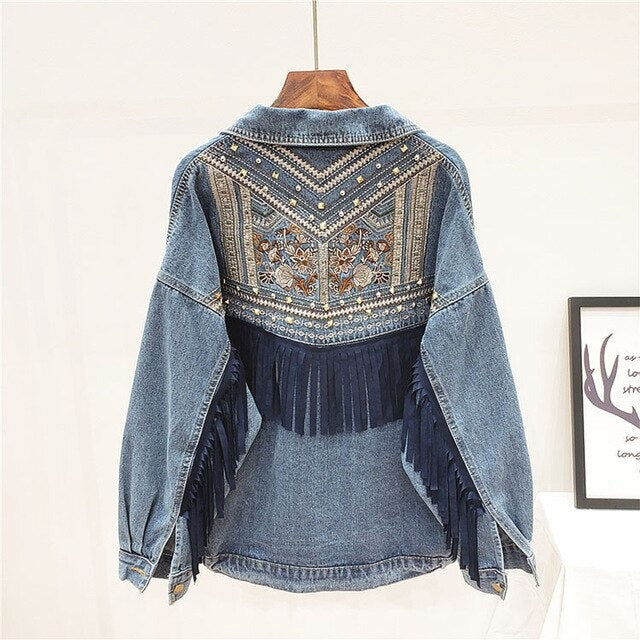 Zoe Embroidered Denim Jacket