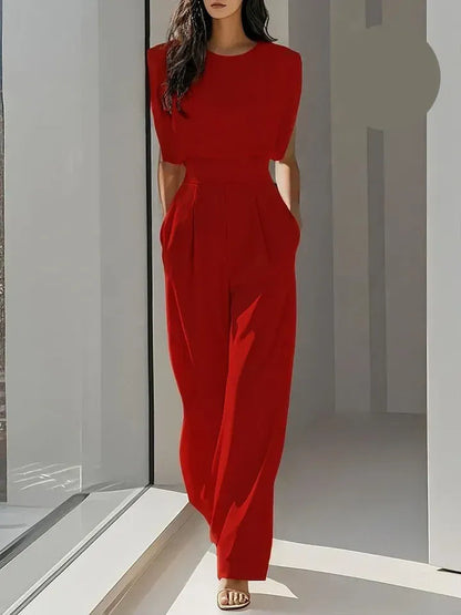 Aisha High-Waisted Jumpsuit