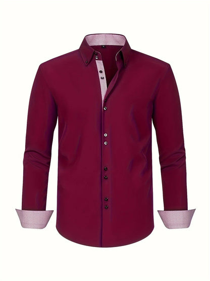 Men's Elegant Shirt with Contrast Details