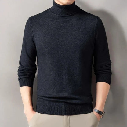 Men's Elegant High-Neck Sweater