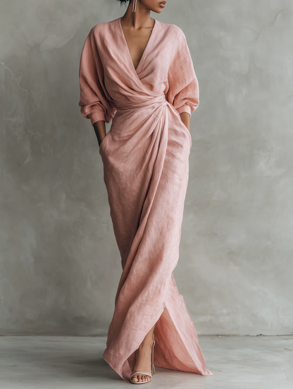 Rosamund Linen Maxi Dress