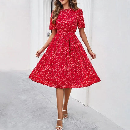 Ariella Polka Dot Midi Dress