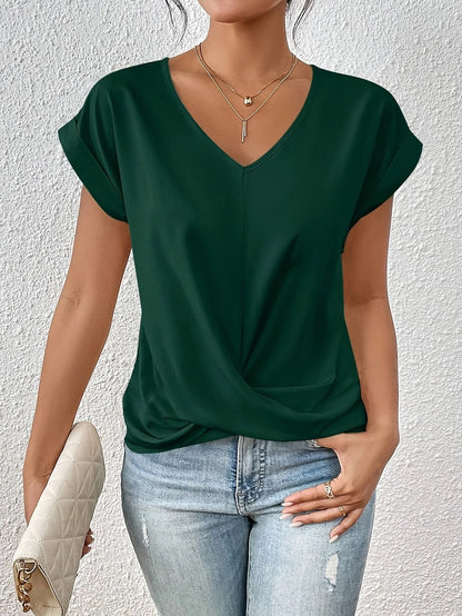 Women's Elegant V-Neck T-Shirt
