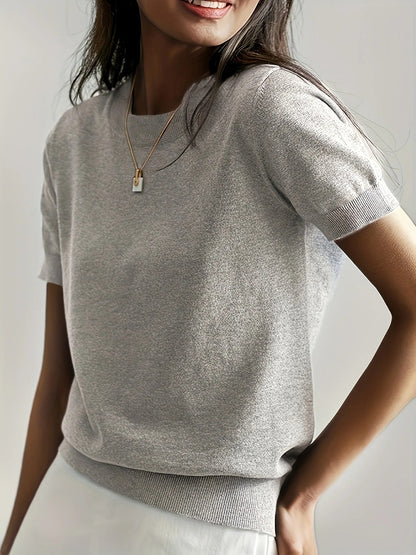 Women's Short Sleeve Knit Top