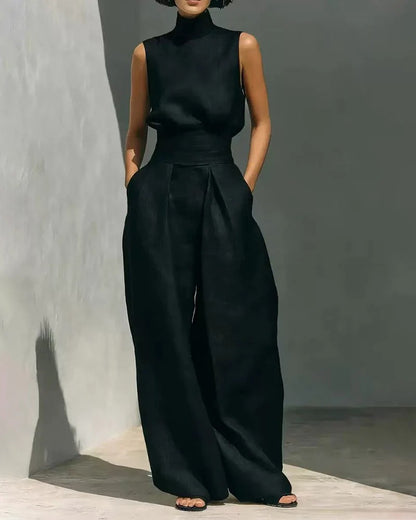 Lenna Sleeveless Top and Trousers Set