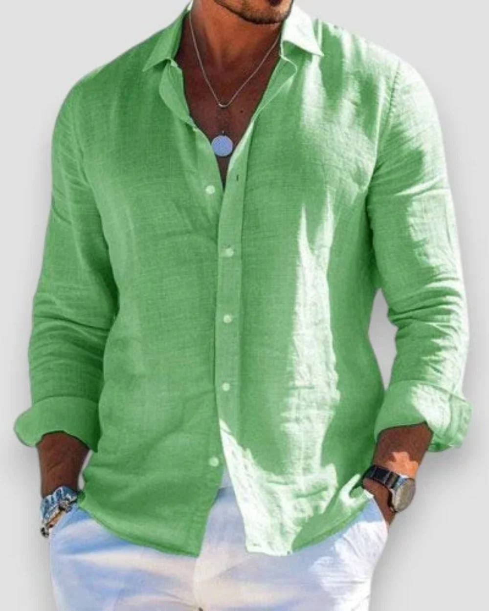 Men's Casual Linen Shirt
