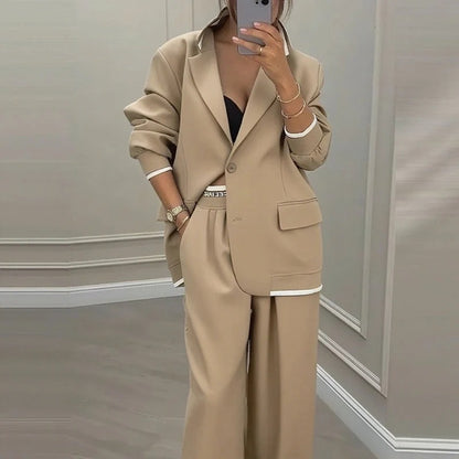 Pamela Blazer and Trousers Set