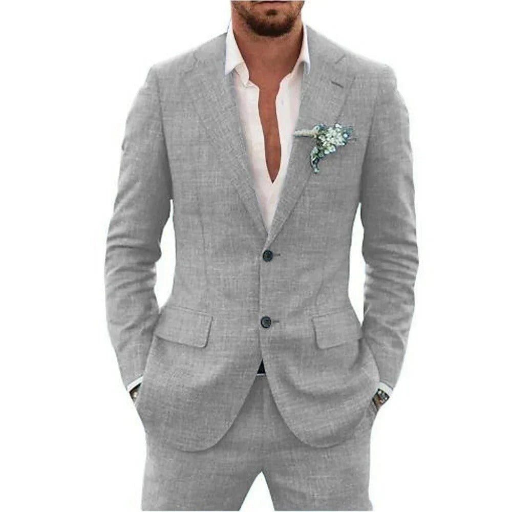 Men's Linen Blend Suit