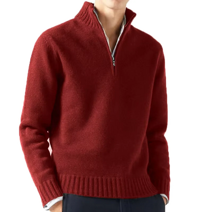 Men's Wool Half-Zip Sweater