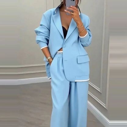 Pamela Blazer and Trousers Set