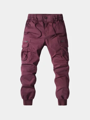 Cargo Utility Joggers with Adjustable Waistband