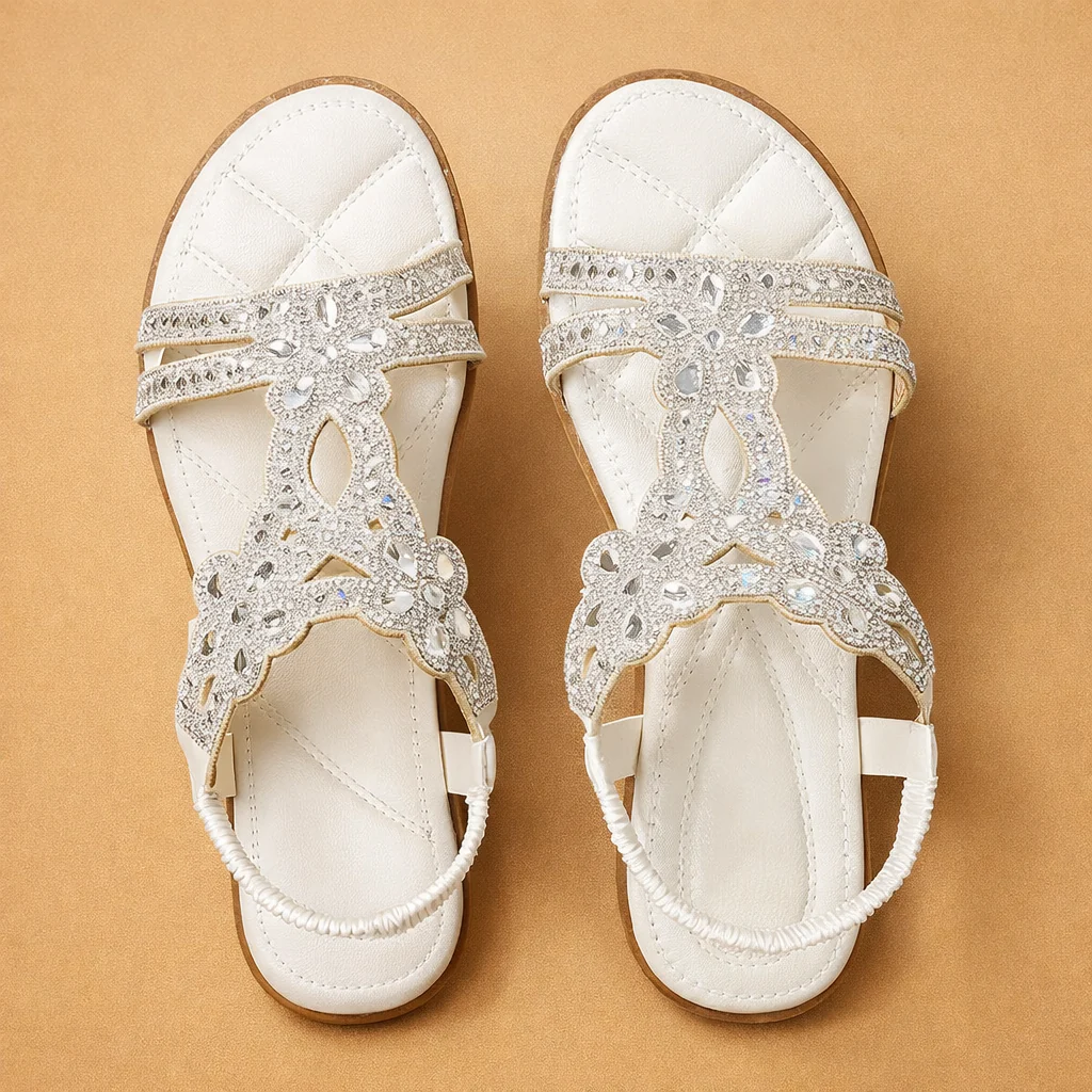 Lanna Crystal Embellished Sandals