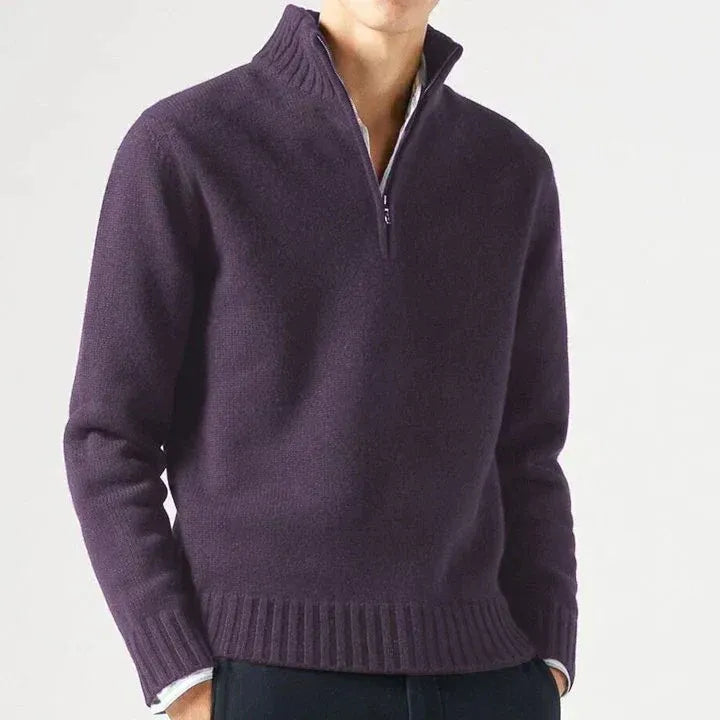 Men's Wool Half-Zip Sweater