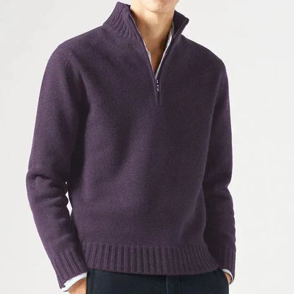 Men's Wool Half-Zip Sweater