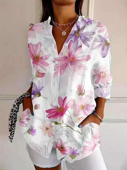 Colorful Blouse with Playful All-Over Print