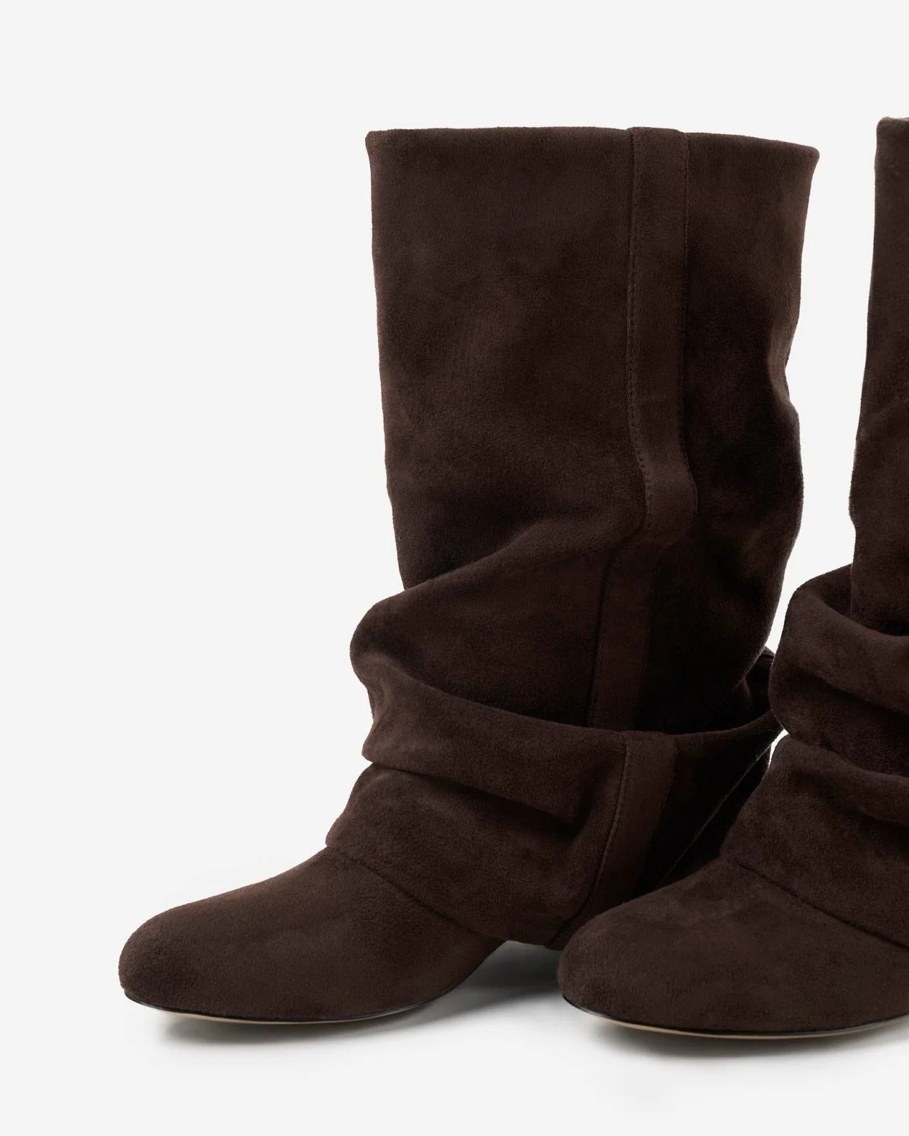 Casual Knee-High Slouchy Boots with Drawstring