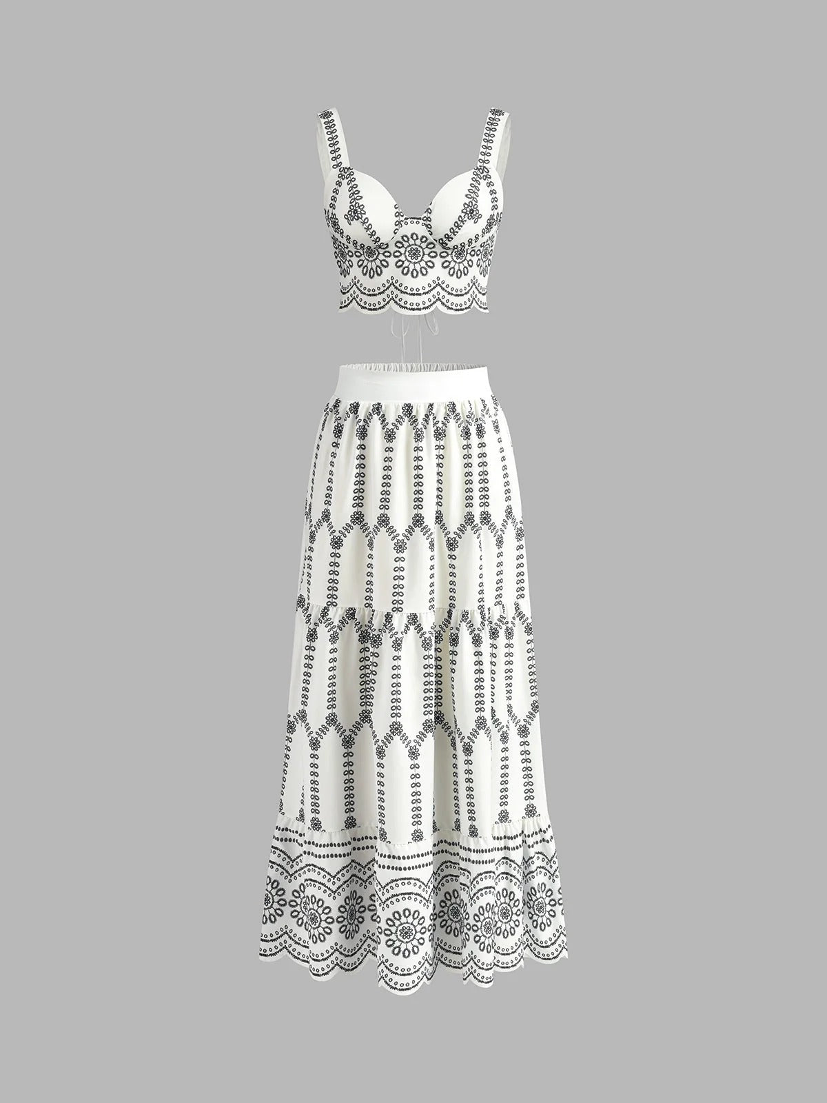 Dawn Printed Skirt and Top Set