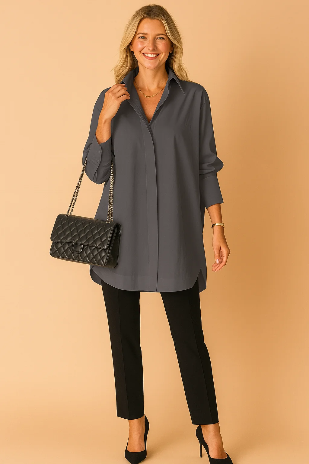 Monaco Oversized Shirt Blouse