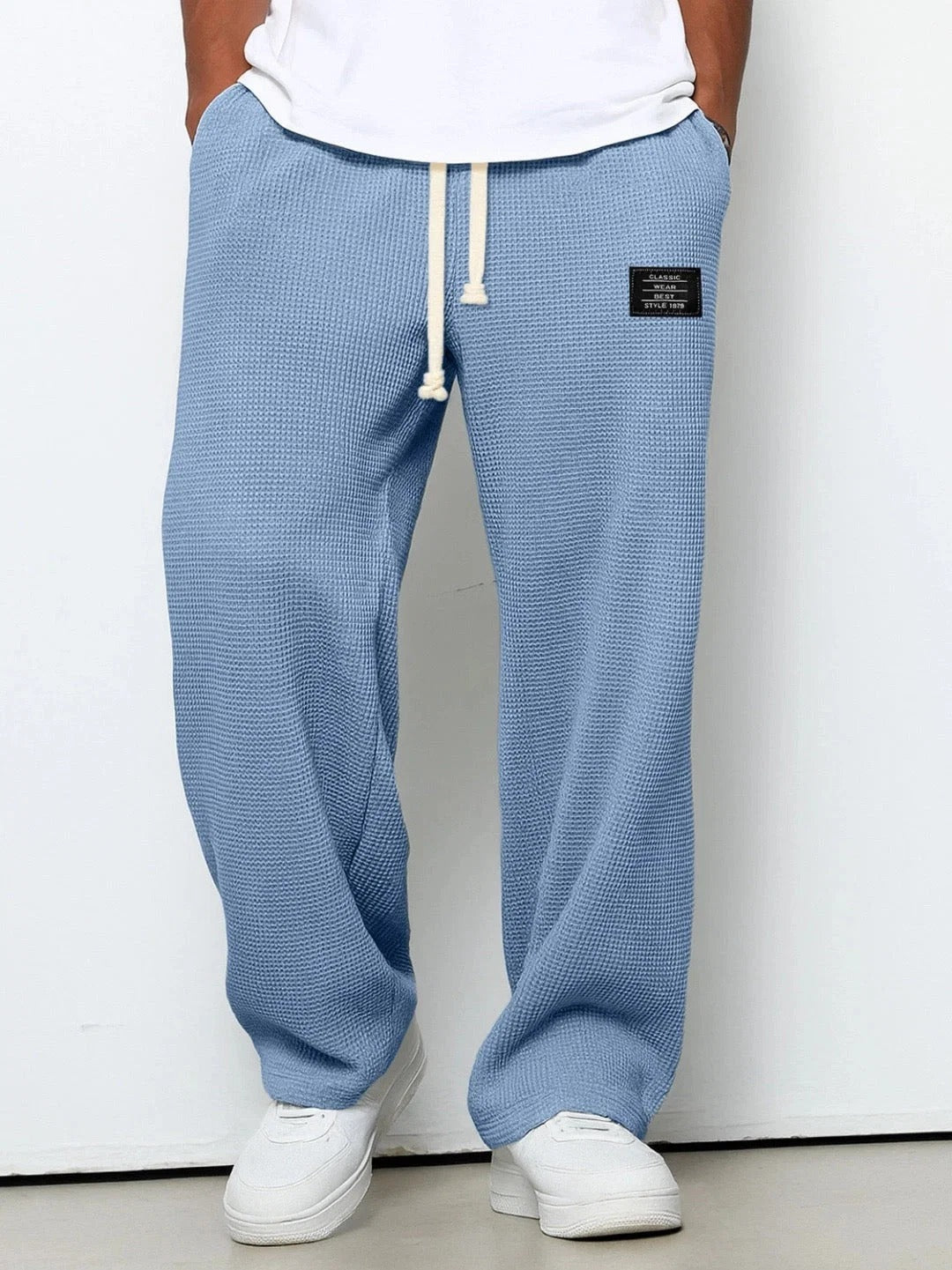 Relaxed Fit Trousers with Adjustable Waistband