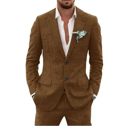 Men's Linen Blend Suit