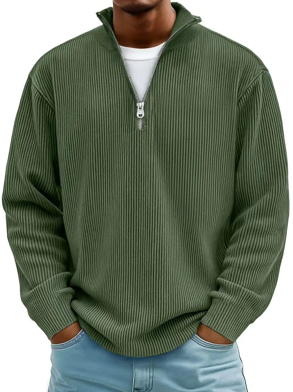 Men's Trendy Half-Zip Sweater