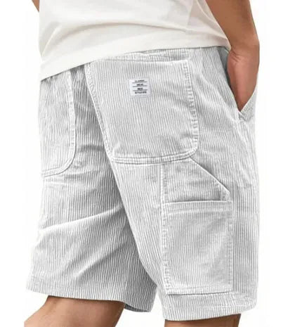 Men's Straight Cut Cargo Corduroy Shorts