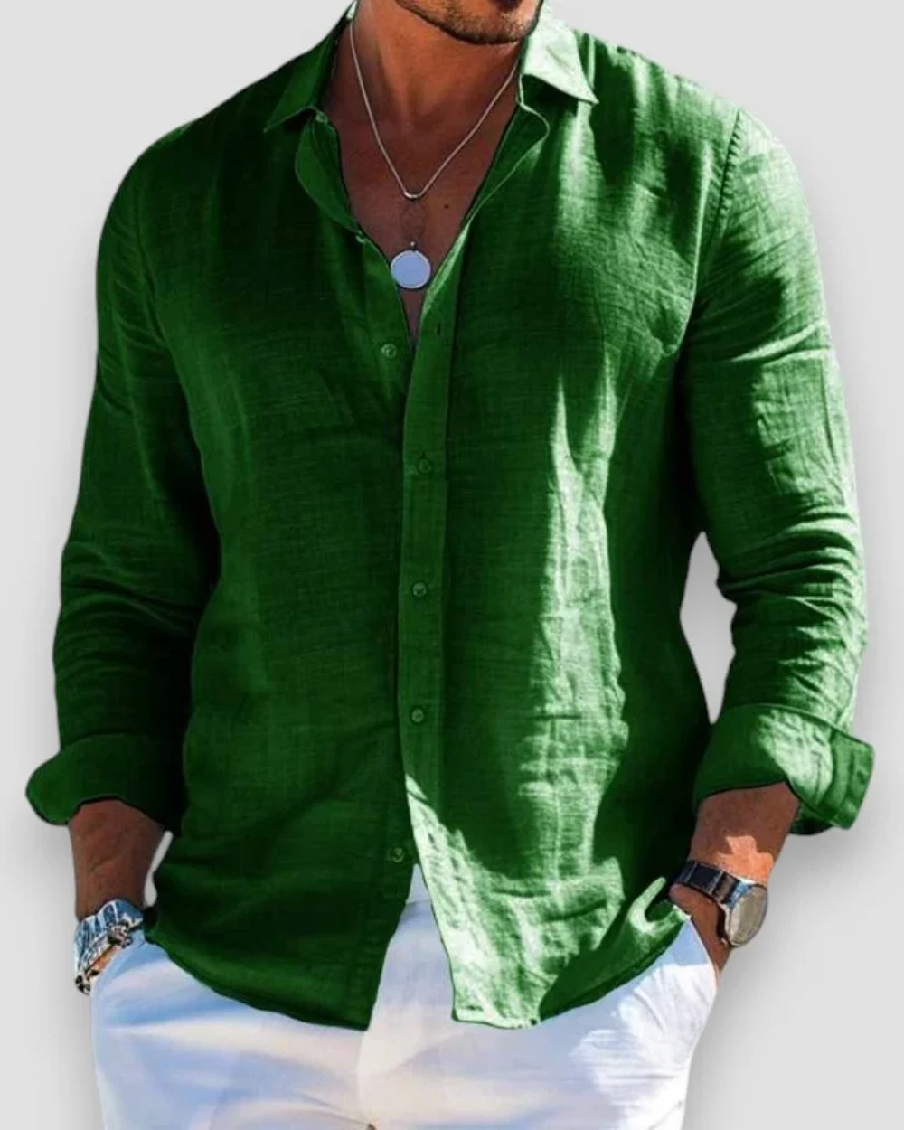 Men's Casual Linen Shirt