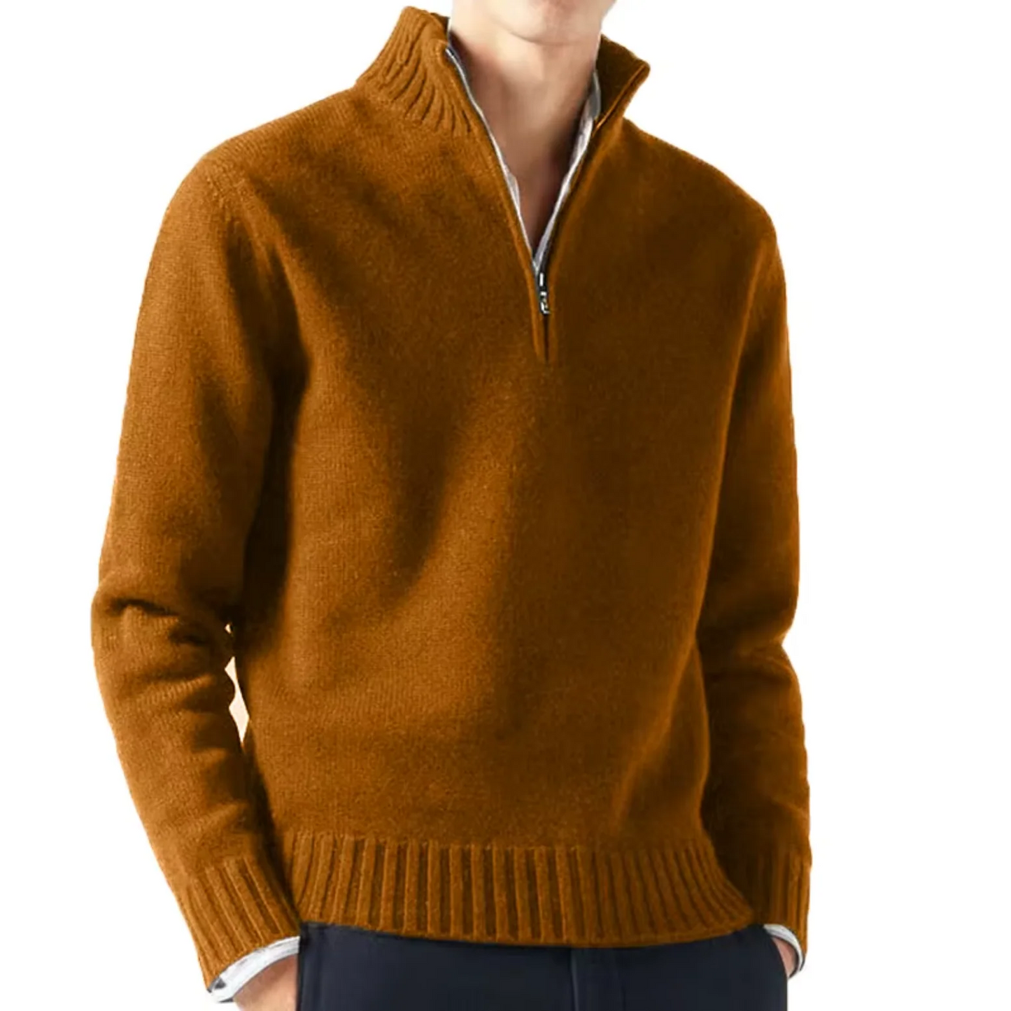 Men's Wool Half-Zip Sweater