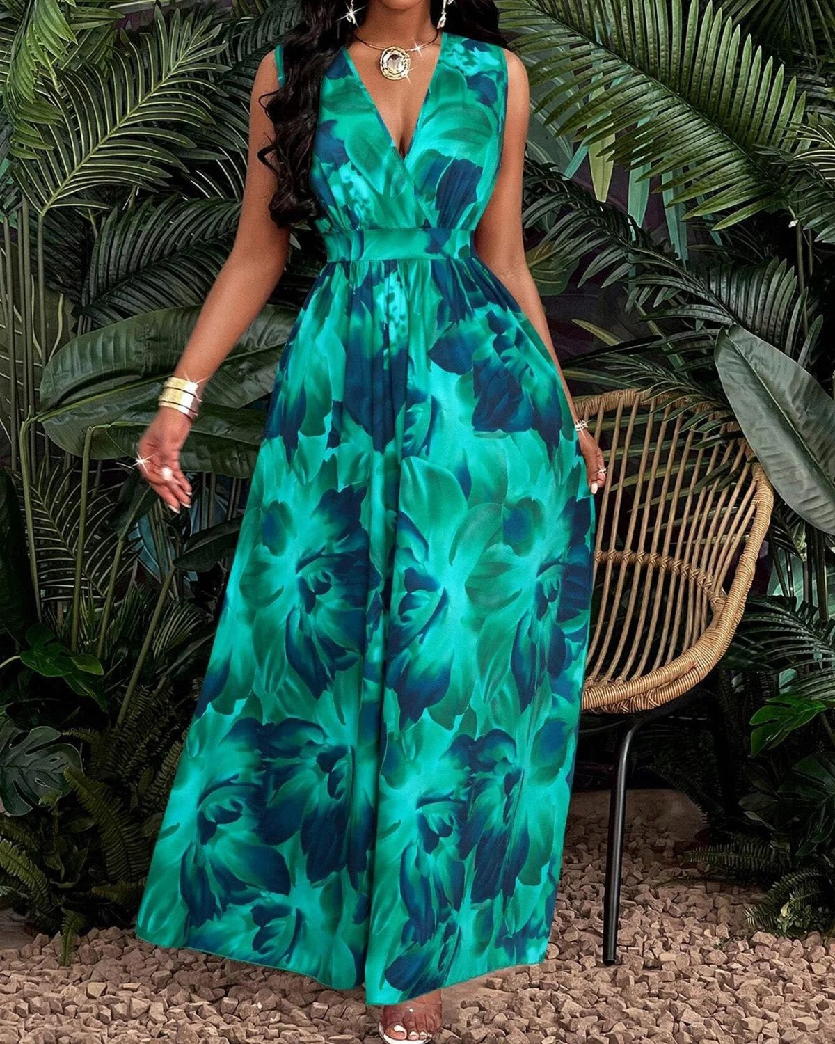 Rosie Belted Maxi Dress