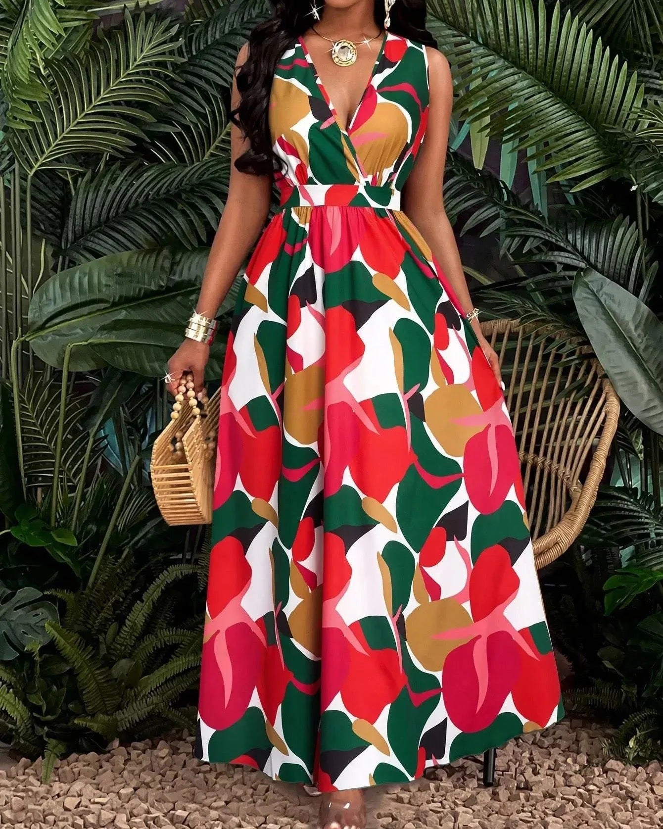 Rosie Belted Maxi Dress
