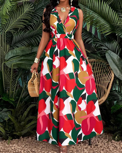 Rosie Belted Maxi Dress