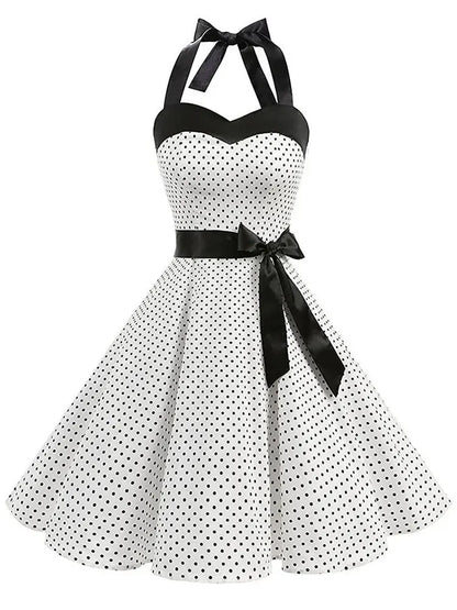 Aveline Polka Dot Bow Dress